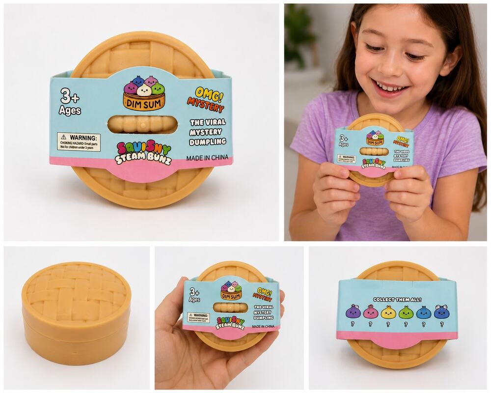 OMG! Mystery Dim Sum Squishy Steam Bunz Mini Mystery Dumpling Toy